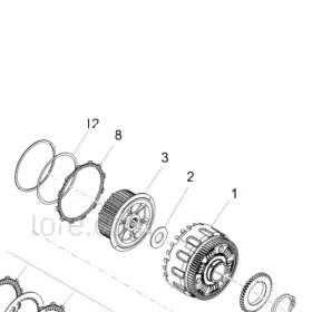 875224 Aprilia Oe Lathed Driving Clutch Disc Caponord 1200 Dorsoduro Models 875224 Aprilia Oe Lathed Driving Clutch Disc Caponord 1200 Dorsoduro Models