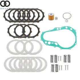 Apo432952 Autoooparts For Yamaha Yz125 1994-2004 Clutch Friction Steel Plates And Springs Gasket