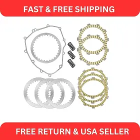 Fp103a1005md Caltric Clutch Friction Steel Plates Kit For Kawasaki Ninja 400 Ex400 Abs 2018 - 2023 Fp103a1005md Caltric Clutch Friction Steel Plates Kit For Kawasaki Ninja 400 Ex400 Abs 2018 - 2023