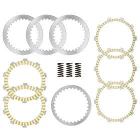 Fp111a1001md Caltric Clutch Friction Steel Plates Springs Kit For Kawasaki Ninja 400 Ex400 2018 -2023
