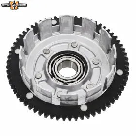 17663 Custom Chrome Clutch Basket With 66-tooth Starter Ring Gear Fit For Harley Big Twins 1998-2006