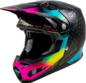 Fly Racing 191361461040 Formula S Carbon Legacy Helmet Black/electric Blu/fuschia Xl Fly Racing 191361461040 Formula S Carbon Legacy Helmet Black/electric Blu/fuschia Xl