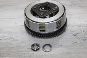 22100-hb5-670 Honda 1986-1987 Tr200 Fat Cat Complete Clutch W Plates Basket Hub