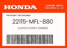 22115-mfl-880 Honda Genuine Clutch Outer C Green -