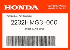 22321-mg3-000 Honda Genuine - 22321-mg3-000 Honda Genuine -