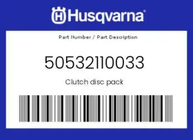 50532110033 Husqvarna New Genuine Oem Clutch Disc Pack - 50532110033 Husqvarna New Genuine Oem Clutch Disc Pack -