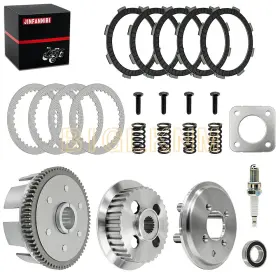 0001-hm8-a40 Jinfannibi Clutch Pressure Plates And Friction Stee Kit For Honda Sportrax 250 Trx250ex 01-08