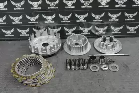 13087-0007 Kawasaki 2012 10-14 Kx250f Oem Complete Clutch W Plates Basket Hub