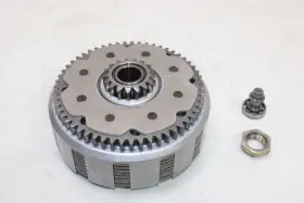 13087-1072 Kawasaki 1992 Kx250 J Oem Complete Clutch W Plates Basket Hub