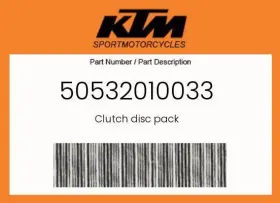 50532010033 Ktm Genuine Clutch Disc Pack -
