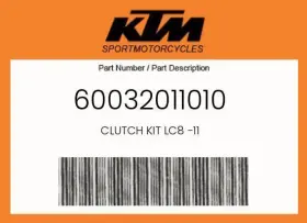 60032011010 Ktm Genuine Clutch Kit Lc8 -11 - 60032011010 Ktm Genuine Clutch Kit Lc8 -11 -