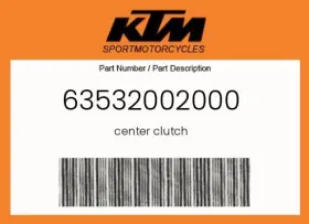 63532002000 Ktm Genuine Center Clutch - 63532002000 Ktm Genuine Center Clutch -