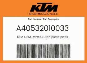 A40532010033 Ktm Genuine Clutch Plate Pack -