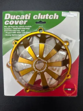 02-00323-23 Psr - Ducati Clutch Cover Gold Cnc 6061 T-6 Aluminum