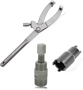 Qisf 707112085207 3pcs Spanner Wrench Magneto Fly Wheel Clutch Hub Adjustable Tool Silver
