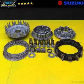21200-14311 Suzuki 1984 Rm250 Clutch Basket Inner Hub Boss Pressure Plate Discs Kit