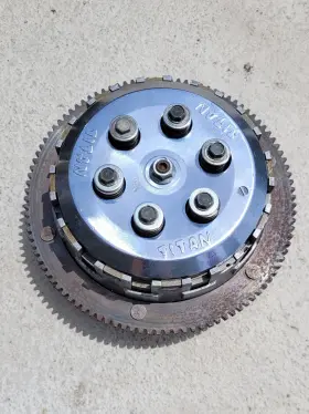 9523 Titan Harley Clutch Basket Assembly Splined Shaft Big Twin 9523 Titan Harley Clutch Basket Assembly Splined Shaft Big Twin