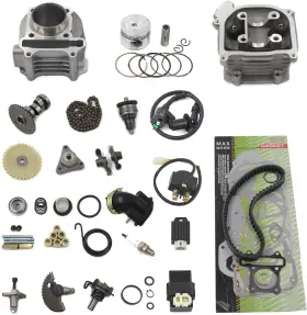 Trkimal-00039-1 Trkimal Gy6 Cylinder Rebuild Kits 47mm 80cc Big Bore 64mm Valve Length