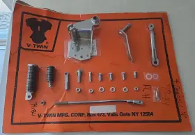 22-1003 V-twin New Chrome Replica Shifter Control Kit For Harley Davidson By 22-1003 V-twin New Chrome Replica Shifter Control Kit For Harley Davidson By