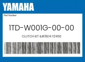 1td-w001g-00-00 Yamaha Genuine Clutch Kit Ft14 Yz450 - 1td-w001g-00-00 Yamaha Genuine Clutch Kit Ft14 Yz450 -