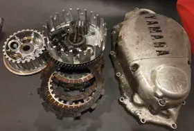 363-16150-00-00 Yamaha 1974 Dt360 Clutch Basket Hub Pressure Plate Discs Springs Cover 363-16150-00-00 Yamaha 1974 Dt360 Clutch Basket Hub Pressure Plate Discs Springs Cover