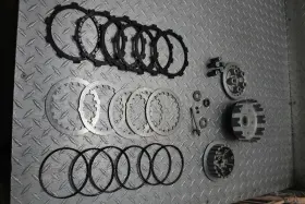 3j1-16300-00-00 Yamaha 1979 Dt175 Complete Clutch W Plates Basket Hub