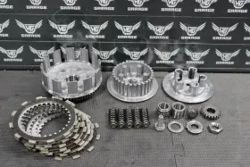 5hd-16351-00-00 Yamaha 2003 Yz125 Oem Complete Clutch W Plates Basket Hub