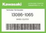 Kawasaki Genuine Wheel-clutch 13086-1065. Price: $28.30.