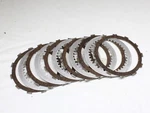 1980 80-82 Kawasaki Clutch Basket Plates Friction Disks Used. Price: $35.00.