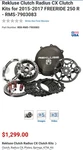 Ktm Freeride 2014-2017 Rekluse Radiuscx Clutch Kit RMS-7903083 Used. Price: $490.00.