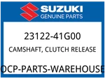 Suzuki Oem Part 23122-41G00 Camshaft,clutch Release New. Price: $50.08.