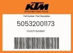 Ktm Genuine Clutch Basket - 50532001173 New. Price: $288.72.