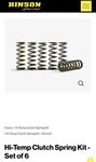 Hinson Racing CS189-6-0613 Hi-temp Clutch Spring Kit New. Price: $54.99.