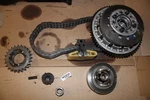 Harley Primary Internals Parts Chain Clutch Basket Fxrt Fxlr EP22516 Used. Price: $850.00.