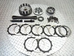 1985 85-90 Kawasaki Vulcan 454 EN450 Clutch Basket Inner Outer Plates Used. Price: $47.34.