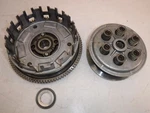1996 Kawasaki Ninja ZX7R Clutch Basket Plates Boss Assembly Used. Price: $35.00.