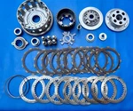 2011-2015 Kawasaki Ninja ZX10R Clutch Basket Hub Friction Plates Steel Used. Price: $280.00.