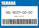 Yamaha Genuine Boss, Clutch 5EL-16371-00-00 New. Price: $143.19.