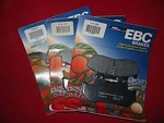 3 Brake Pad Set Honda VF700F VF750F VF1000F VF1100 V65 Organic Ebc New. Price: $79.00.