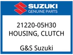 Suzuki Oem Part 21220-05H30 Housing,clutch New. Price: $316.06.