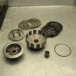 1982-1983 Honda CB650 Sc Custom Nighthawk Clutch Assembly Plates Hub Basket Used. Price: $59.49.