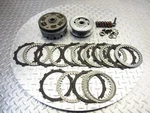 1997 91-97 Yamaha Virago XV750 Clutch Basket Inner Outer Plates Spring Used. Price: $60.45.