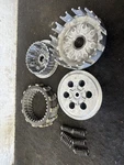 Suzuki Rm 250 2000 Complete Clutch Basket Pressure Plate Inner Hub Disk Pack Used. Price: $235.48.