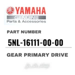 Yamaha Genuine Oem Parts Gear Primary Drive 5NL-16111-00-00 For WR250F New. Price: $88.58.