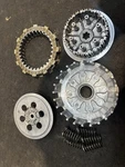Suzuki Rm 250 1996 Complete Clutch Basket Pressure Plate Inner Hub Disk Pack Used. Price: $269.12.