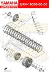 Yamaha Pressure Plate Assy BX4-16350-00-00 Oem New. Price: $117.28.