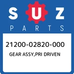 21200-02820-000 Suzuki Gear Assy,pri Driven 2120002820000, New Genuine Oem Part. Price: $448.55.