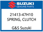 Suzuki Oem Part 21413-47H10 Spring, Clutch New. Price: $10.19.
