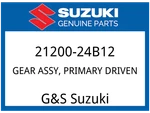 Suzuki Oem Part 21200-24B12 Gear, Primary Driven (NT:67) New. Price: $349.85.