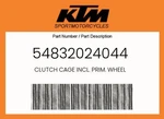 Ktm Genuine Clutch Cage Incl. Prim. Wheel - 54832024044 New. Price: $454.68.